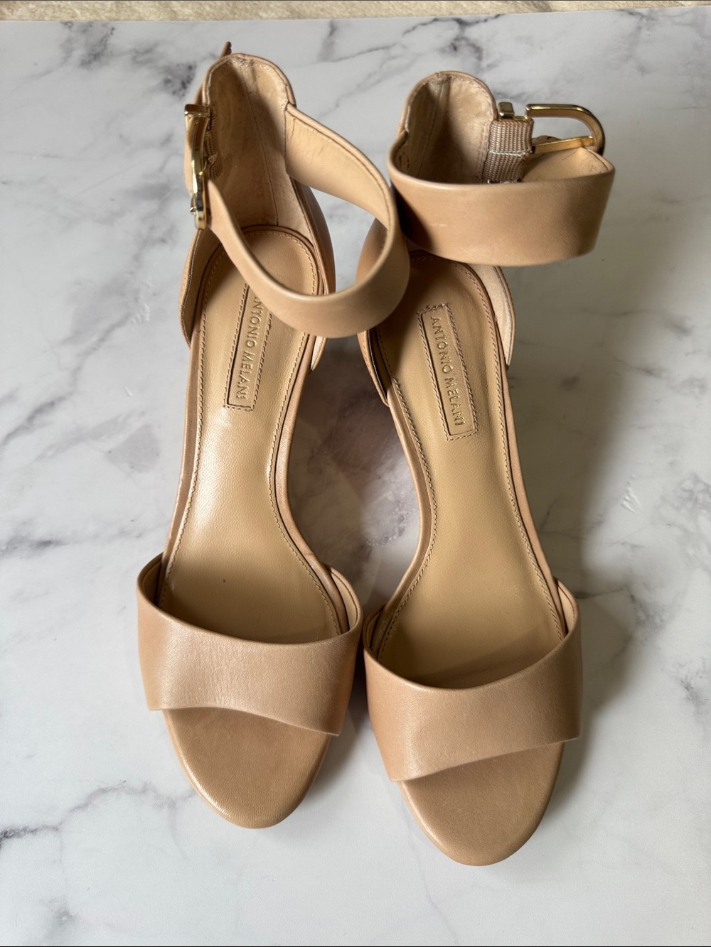 New Antonio Melani Wedge Sandals 7M
